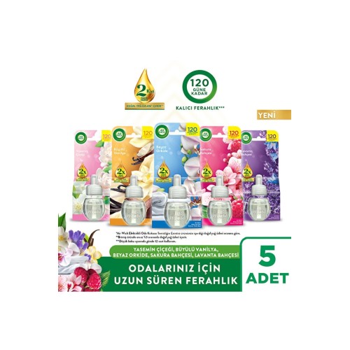 Air Wick Elektrikli Oda Kokusu Keşif Paketi 19 ml x 5 Adet