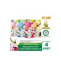 Airwick Elektrikli Yedek Yasemin+Orkide+Sakura+Vanilya 19 ml x 4 Adet