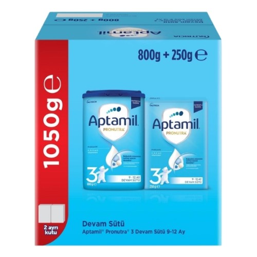 Aptamil 3 Pronutra Devam Sütü 1050 g 9-12 Ay Aptamil 3 Pronutra Devam Sütü 1050 g 9-12 Ay