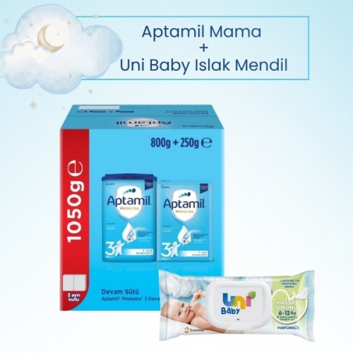 Aptamil 3 Pronutra Devam Sütü 1050 gr (Islak Mendil Hediyeli)