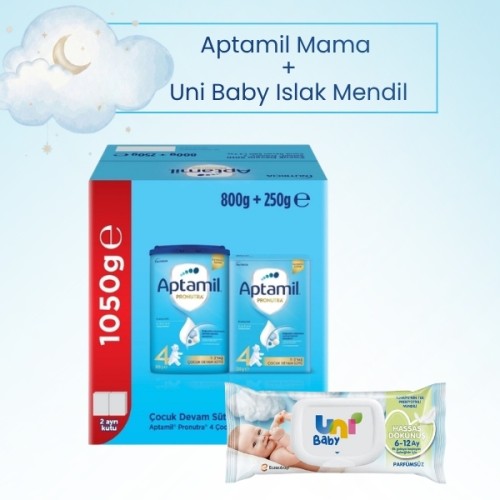 Aptamil 4 Pronutra Devam Sütü 1050 gr (Islak Mendil Hediyeli)