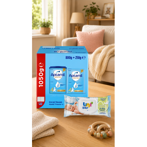 Aptamil 4 Pronutra Devam Sütü 1050 gr (Islak Mendil Hediyeli)