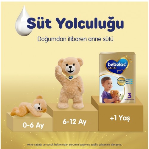Bebelac Gold 3 Devam Sütü 800 gr x 3 Adet