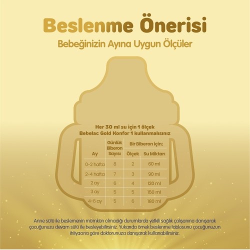 Bebelac Gold 1 Bebek Sütü 800 gr x 3 Adet