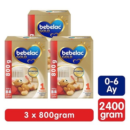 Bebelac Gold 1 Bebek Sütü 800 gr x 3 Adet