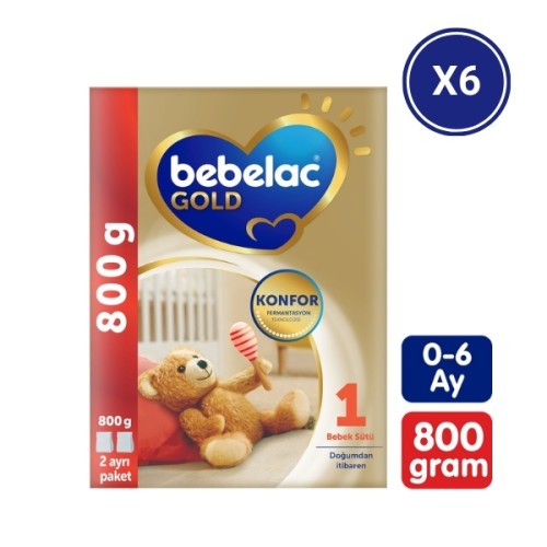 Bebelac Gold 1 Bebek Sütü 800 gr x 6 Adet