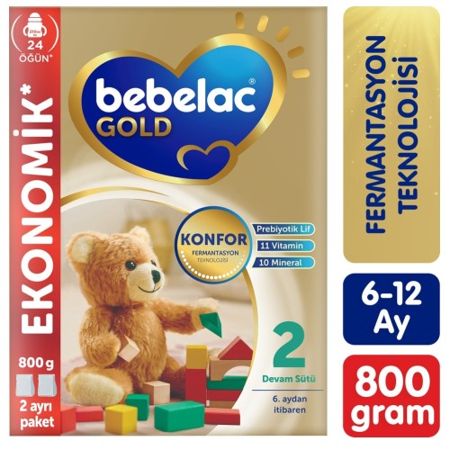 Bebelac Gold 2 Devam Sütü 800 gr Bebelac Gold 2 Devam Sütü 800 gr
