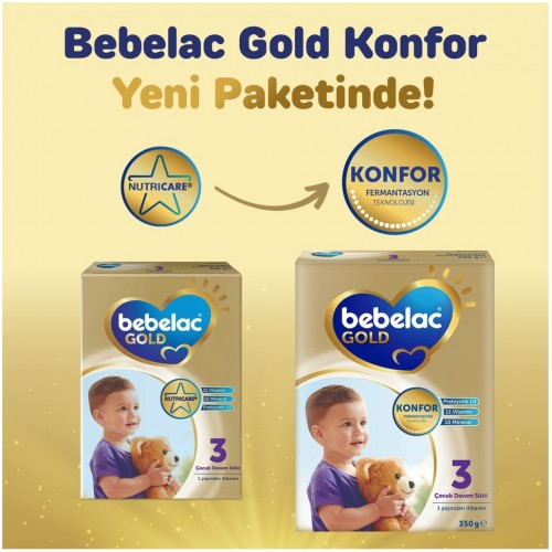Bebelac Gold 3 Devam Sütü 800 gr x 3 Adet
