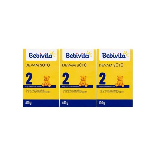Bebivita Bebek Sütü 2 No 400 gr x 3 Adet Bebivita Bebek Sütü 2 No 400 gr x 3 Adet