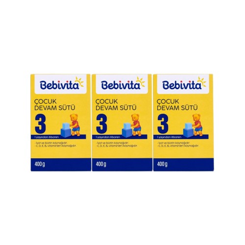 Bebivita Bebek Sütü 3 No 400 gr x 3 Adet