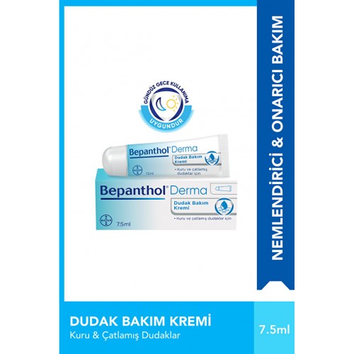 Bepanthol Kuru ve Çatlak Dudaklar İçin Dudak Bakım Kremi 7,5 ml Bepanthol Kuru ve Çatlak Dudaklar İçin Dudak Bakım Kremi 7,5 ml