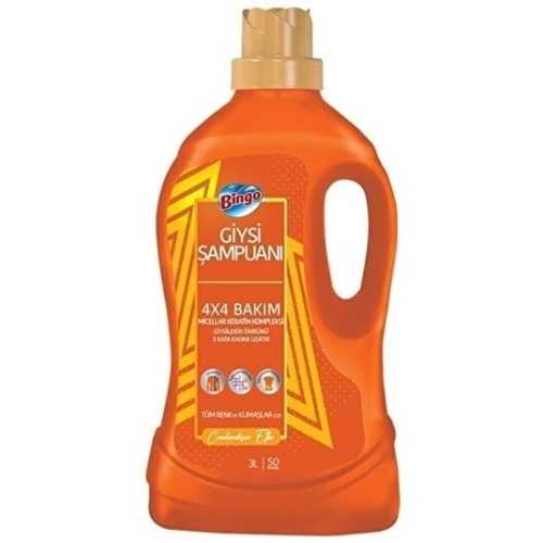 Bingo Sıvı Deterjan Giysi Şampuanı Canlandırıcı 3 lt