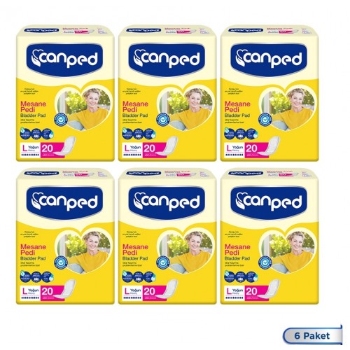 Canped Mesane Pedi Yoğun L Beden 120 Adet Canped Mesane Pedi Yoğun L Beden 120 Adet