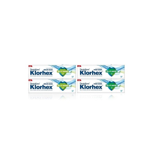 Dentasave Klorhex Yoğun Bakım ve Günlük Bakım Diş Macunu Seti Dentasave Klorhex Yoğun Bakım ve Günlük Bakım Diş Macunu Seti