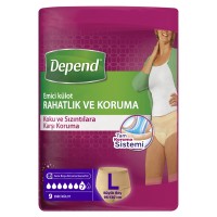 Depend Emici Külot Büyük Boy Kadın 9 lu