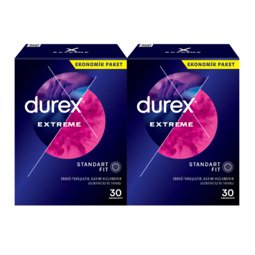 Durex Extreme Geciktiricili Prezervatif 30 lu x 2 Adet (60 Adet) Durex Extreme Geciktiricili Prezervatif 30 lu x 2 Adet (60 Adet)