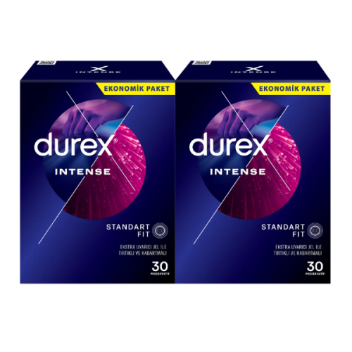 Durex Intense Uyarıcı Prezervatif 30 lu x 2 Adet (60 Adet) Durex Intense Uyarıcı Prezervatif 30 lu x 2 Adet (60 Adet)