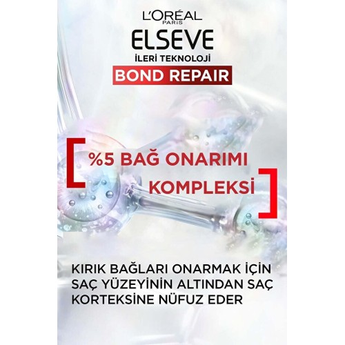 Elseve Bond Repair Tüm Yıpranmalar Için Güçlendirici Şampuan 200 ml x 2 Adet