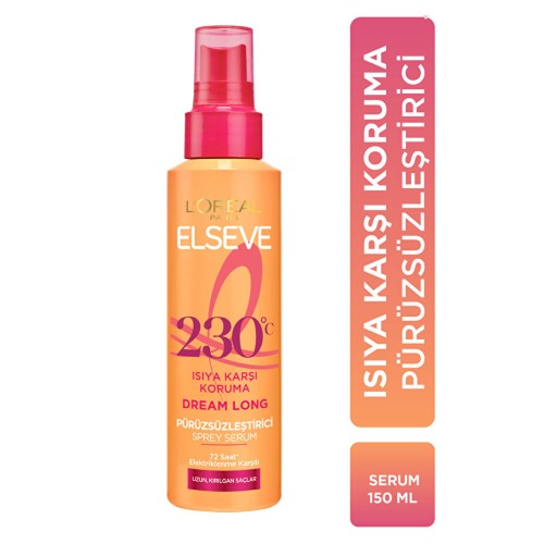 Elseve Dream Long Isı Koruyucu Pürüzsüzleştirici Sprey Serum 150 ml