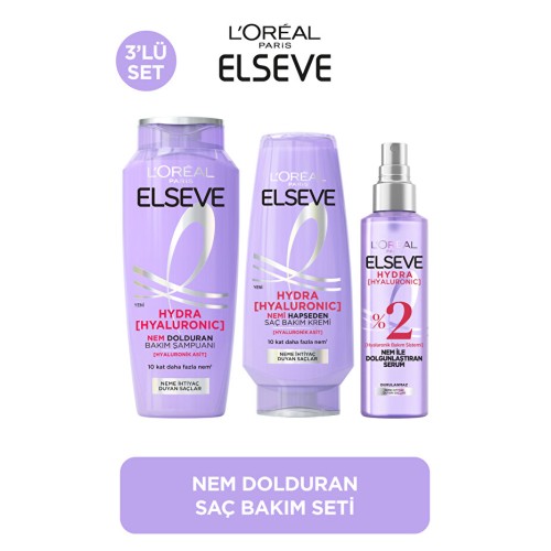 Elseve Hydra [Hyaluronic] Nem Dolduran Bakım Seti