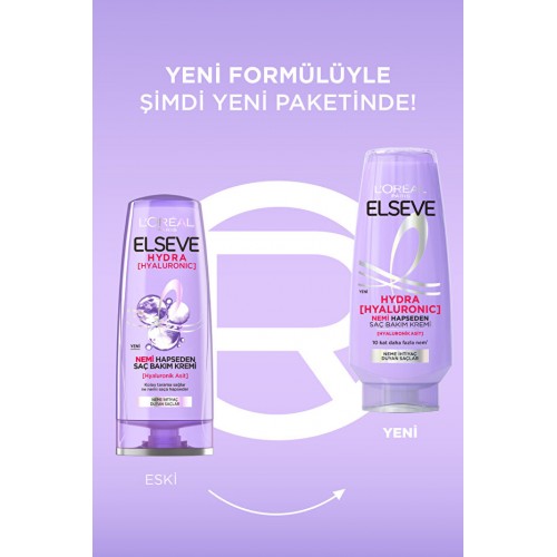 Elseve Hydra [Hyaluronic] Nem Dolduran Saç Bakım Kremi 250 ml
