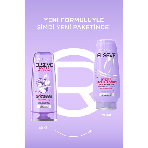 Elseve Hydra [Hyaluronic] Nem Dolduran Saç Bakım Kremi 250 ml