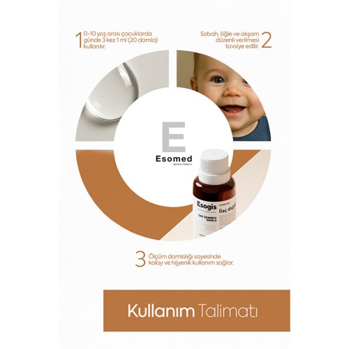 Esomed Esogis Bebekler için Bitkisel Gaz Giderici Damla 30 ml x 2 Adet