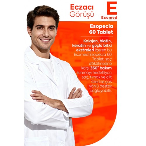 Esomed Esopecia Saç Dökülmesine Karşı Multivitamin 60 Tablet