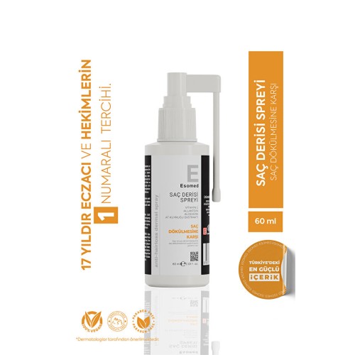 Esomed Saç Dökülme Karşı Saç Derisi Spreyi 60 ml Esomed Saç Dökülme Karşı Saç Derisi Spreyi 60 ml