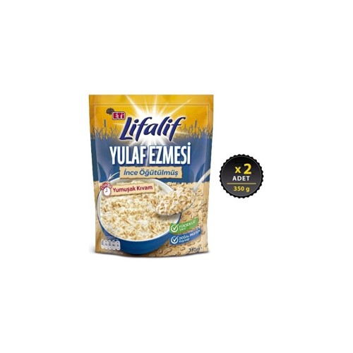 Eti Lifalif Yulaf Ezmesi İnce Öğütülmüş 350 Gr x 2 Adet Eti Lifalif Yulaf Ezmesi İnce Öğütülmüş 350 Gr x 2 Adet