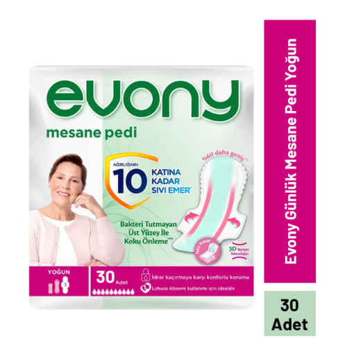 Evony Günlük Mesane Pedi Yoğun 10 lu x 3 Adet Evony Günlük Mesane Pedi Yoğun 10 lu x 3 Adet