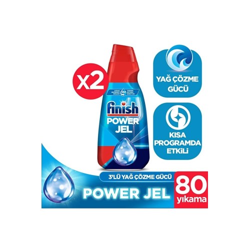 Finish Bulaşık Makinesi Deterjanı Hepsi 1 Arada Jel 1000 ml x 2 Adet Finish Bulaşık Makinesi Deterjanı Hepsi 1 Arada Jel 1000 ml x 2 Adet
