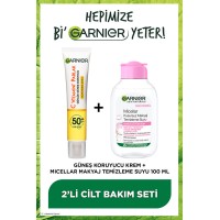 Garnier C Vitamini Parlak Yüz Güneş Kremi ve Miceller Suyu 100 ml
