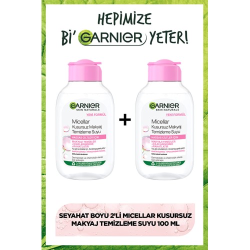 Garnier Micellar Makyaj Temizleme Suyu 100 ml x 2 Adet