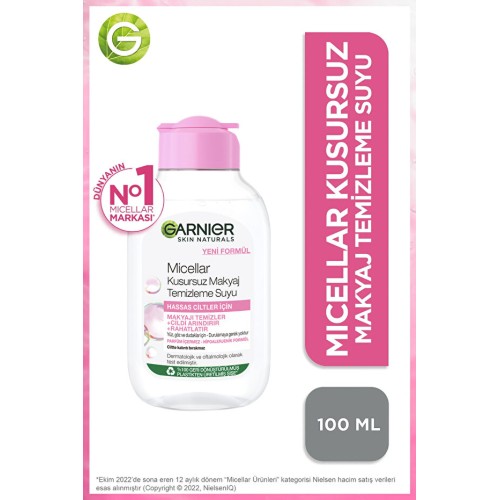 Garnier Micellar Makyaj Temizleme Suyu 100 ml x 2 Adet Garnier Micellar Makyaj Temizleme Suyu 100 ml x 2 Adet
