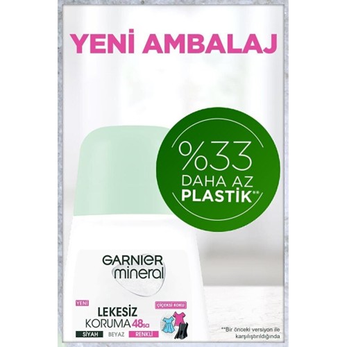 Garnier Mineral Lekesiz Koruma Roll on Deodorant 50 ml Garnier Mineral Lekesiz Koruma Roll on Deodorant 50 ml