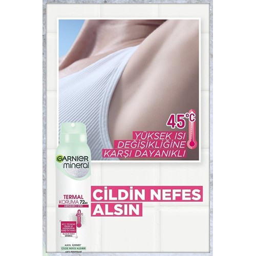 Garnier Mineral Termal Koruma Sprey Deodorant 150 ml x 3 Adet