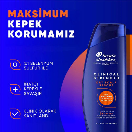 Head & Shoulders Clinical Strength Şampuan 400 ml Head & Shoulders Clinical Strength Şampuan 400 ml