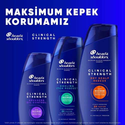 Head & Shoulders Clinical Strength Şampuan 400 ml Head & Shoulders Clinical Strength Şampuan 400 ml