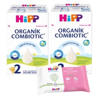 Hipp 2 Organik Devam Sütü Combiotic 600gr x2 Adet(Islak Mendil Hediye)