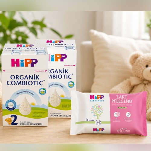 Hipp 2 Organik Devam Sütü Combiotic 600gr x2 Adet(Islak Mendil Hediye) Hipp 2 Organik Devam Sütü Combiotic 600gr x2 Adet(Islak Mendil Hediye)