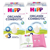 Hipp 3 Organik Devam Sütü Combiotic 600grx2 Adet (Islak Mendil Hediye)