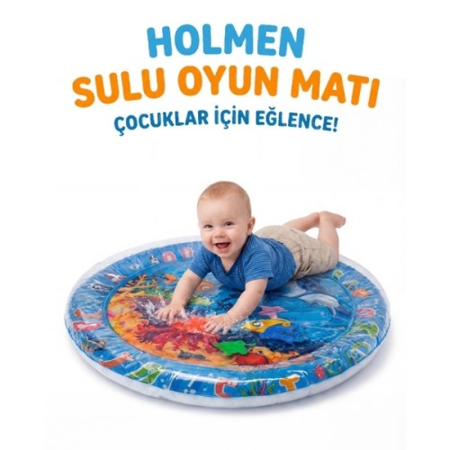 Holmen Şişme Sulu Oyun Matı Yuvarlak Tummy Time(Test Raporlu) Holmen Şişme Sulu Oyun Matı Yuvarlak Tummy Time(Test Raporlu)