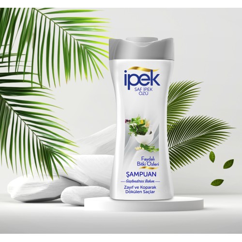 İpek Faydalı Bitki Özleri Zayıf ve Koparak Dökülen Saçlar için Şampuan 480 ml İpek Faydalı Bitki Özleri Zayıf ve Koparak Dökülen Saçlar için Şampuan 480 ml