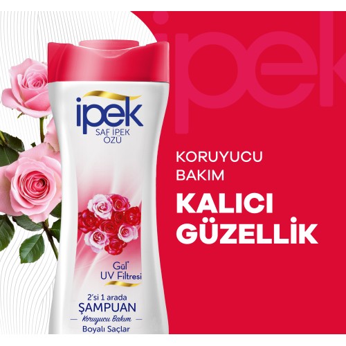 İpek Gül Özü Boyalı Saçlar için 2 si 1 Arada Şampuan 480 ml İpek Gül Özü Boyalı Saçlar için 2 si 1 Arada Şampuan 480 ml