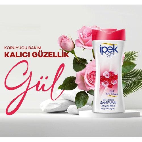 İpek Gül Özü Boyalı Saçlar için 2 si 1 Arada Şampuan 480 ml İpek Gül Özü Boyalı Saçlar için 2 si 1 Arada Şampuan 480 ml