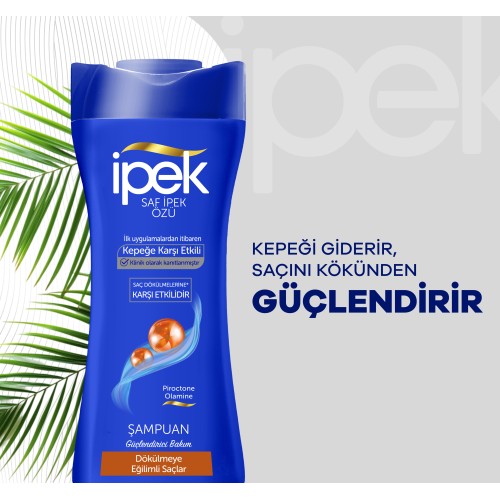İpek Kepeğe Karşı Etkili Dökülmeye Eğilimli Saçlar için Şampuan 480 ml İpek Kepeğe Karşı Etkili Dökülmeye Eğilimli Saçlar için Şampuan 480 ml