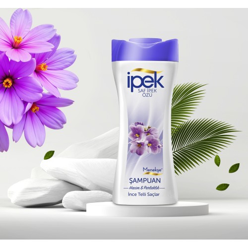 İpek Menekşe Özü İnce Telli Saçlar için Şampuan 480 ml İpek Menekşe Özü İnce Telli Saçlar için Şampuan 480 ml
