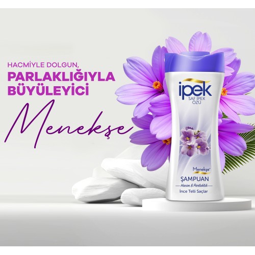 İpek Menekşe Özü İnce Telli Saçlar için Şampuan 480 ml İpek Menekşe Özü İnce Telli Saçlar için Şampuan 480 ml