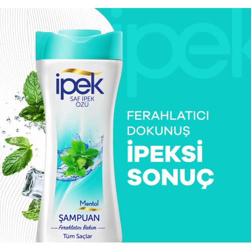 İpek Ferahlatıcı Mentol Bakım Tüm Saçlar için Şampuan 480 ml İpek Ferahlatıcı Mentol Bakım Tüm Saçlar için Şampuan 480 ml
